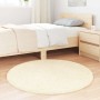 Alfombra peluda de pelo largo NAVARRA crema 100x100cm poliéster