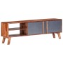 Mueble para TV madera maciza de Sheesham gris 140x30x35 cm de vidaXL, Muebles TV - Ref: Foro24-286369, Precio: 181,57 €, Desc...