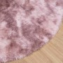 Alfombra de pelo largo NAVARRA rosa polvoriento 120x120 cm