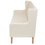 3-Sitzer-Sofa aus cremeweißem Stoff von vidaXL, Sofas - Ref: Foro24-245451, Preis: 391,25 €, Rabatt: %