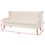 3-Sitzer-Sofa aus cremeweißem Stoff von vidaXL, Sofas - Ref: Foro24-245451, Preis: 391,25 €, Rabatt: %