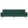Schlafsofa mit dunkelgrünen Samtkissen von vidaXL, Sofas - Ref: Foro24-351859, Preis: 310,93 €, Rabatt: %