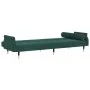 Schlafsofa mit dunkelgrünen Samtkissen von vidaXL, Sofas - Ref: Foro24-351859, Preis: 310,93 €, Rabatt: %