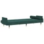 Schlafsofa mit dunkelgrünen Samtkissen von vidaXL, Sofas - Ref: Foro24-351859, Preis: 315,50 €, Rabatt: %