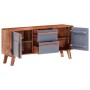 Aparador de madera maciza gris 120x30x55 cm de vidaXL, Aparadores - Ref: Foro24-286371, Precio: 261,53 €, Descuento: %