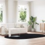 Alfombra peluda de pelo largo NAVARRA negra 300x200cm poliéster