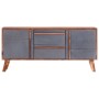 Aparador de madera maciza gris 120x30x55 cm de vidaXL, Aparadores - Ref: Foro24-286371, Precio: 261,53 €, Descuento: %