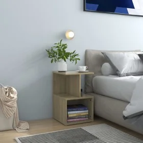 Nachttische 2 Stück Sonoma Eiche Sperrholz 35x35x55 cm von vidaXL, Nachttische - Ref: Foro24-806353, Preis: 50,92 €, Rabatt: %