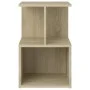 Bedside tables 2 units plywood Sonoma oak 35x35x55 cm by vidaXL, Nightstands - Ref: Foro24-806353, Price: 50,92 €, Discount: %