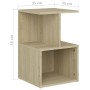 Nachttische 2 Stück Sonoma Eiche Sperrholz 35x35x55 cm von vidaXL, Nachttische - Ref: Foro24-806353, Preis: 51,58 €, Rabatt: %