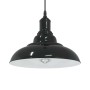 Lámpara colgante regulable en altura E27 negro brillante Ø 31cm