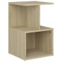 Mesita de noche madera contrachapada roble Sonoma 35x35x55 cm de vidaXL, Mesitas de noche - Ref: Foro24-806352, Precio: 32,08...