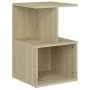 Mesita de noche madera contrachapada roble Sonoma 35x35x55 cm de vidaXL, Mesitas de noche - Ref: Foro24-806352, Precio: 31,86...