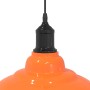 Lámpara colgante regulable altura E27 naranja brillante Ø 31cm