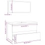 Badmöbel-Set aus grauem Sonoma-Sperrholz von vidaXL, Badezimmermöbel - Ref: Foro24-3120349, Preis: 201,01 €, Rabatt: %