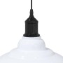 Lámpara colgante regulable altura E27 blanco brillante Ø 31cm en Lámparas | Comprar online en Foro24