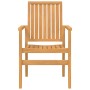 Stapelbare Gartenstühle 6 Stück Teakholz 56,5x57,5x91 cm von vidaXL, Gartenstühle - Ref: Foro24-3157902, Preis: 864,19 €, Rab...