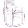 Stapelbare Gartenstühle 6 Stück Teakholz 56,5x57,5x91 cm von vidaXL, Gartenstühle - Ref: Foro24-3157902, Preis: 864,19 €, Rab...