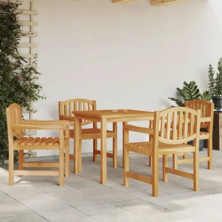 Sillas de jardín 4 uds madera maciza de teca 58x59x88 cm de vidaXL, Sillas de jardín - Ref: Foro24-3157904, Precio: 423,98 €,...