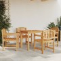 Sillas de jardín 4 uds madera maciza de teca 58x59x88 cm von vidaXL, Gartenstühle - Ref: Foro24-3157904, Preis: 446,13 €, Rab...
