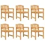 Gartenstühle 6 Stück aus massivem Teakholz 58x59x88 cm von vidaXL, Gartenstühle - Ref: Foro24-3157905, Preis: 682,74 €, Rabat...