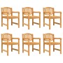 Gartenstühle 6 Stück aus massivem Teakholz 58x59x88 cm von vidaXL, Gartenstühle - Ref: Foro24-3157905, Preis: 716,66 €, Rabat...