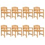 Sillas de jardín 8 uds madera maciza de teca 58x59x88 cm von vidaXL, Gartenstühle - Ref: Foro24-3157906, Preis: 920,25 €, Rab...