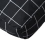 Cojín para palés tela Oxford a cuadros negro 60x60x8 cm by vidaXL, Cushions for chairs and sofas - Ref: Foro24-361805, Price:...