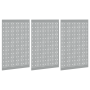 Banco de Almacenamiento 3 pcs Gris 150 x 1 x 80 cm