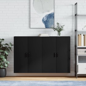 Armarios de pared 2 unidades negro 69,5x34x90 cm von vidaXL, Sideboards - Ref: Foro24-3195636, Preis: 138,28 €, Rabatt: %