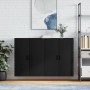 Armarios de pared 2 unidades negro 69,5x34x90 cm de vidaXL, Aparadores - Ref: Foro24-3195636, Precio: 135,59 €, Descuento: %