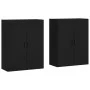 Armarios de pared 2 unidades negro 69,5x34x90 cm de vidaXL, Aparadores - Ref: Foro24-3195636, Precio: 144,70 €, Descuento: %