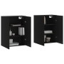 Armarios de pared 2 unidades negro 69,5x34x90 cm de vidaXL, Aparadores - Ref: Foro24-3195636, Precio: 135,59 €, Descuento: %