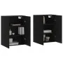 Armarios de pared 2 unidades negro 69,5x34x90 cm de vidaXL, Aparadores - Ref: Foro24-3195636, Precio: 144,70 €, Descuento: %