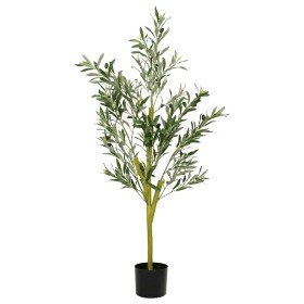 Árbol de olivo artificial con 450 hojas verde 120 cm