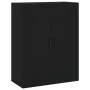 Armarios de pared 2 unidades negro 69,5x34x90 cm de vidaXL, Aparadores - Ref: Foro24-3195636, Precio: 144,70 €, Descuento: %
