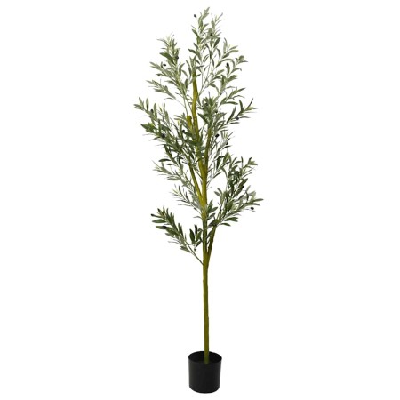 Árbol de olivo artificial con 800 hojas verde 200 cm