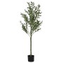 Árbol de olivo artificial con 450 hojas verde 120 cm