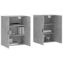 Wall cabinet 2 units concrete gray 69.5x34x90 cm by vidaXL, Sideboards - Ref: Foro24-3195639, Price: 124,04 €, Discount: %