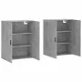 Wall cabinet 2 units concrete gray 69.5x34x90 cm by vidaXL, Sideboards - Ref: Foro24-3195639, Price: 124,04 €, Discount: %