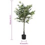 Árbol ficus artificial 480 hojas verde 130 cm