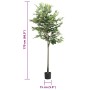 Árbol ficus artificial con 756 hojas verde 170 cm