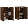 Armarios de pared 2 unidades roble ahumado 69,5x34x90 cm de vidaXL, Aparadores - Ref: Foro24-3195640, Precio: 126,24 €, Descu...