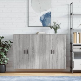 Armarios de pared 2 unidades gris Sonoma 69,5x34x90 cm by vidaXL, Sideboards - Ref: Foro24-3195641, Price: 128,20 €, Discount: %