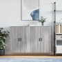 Armarios de pared 2 unidades gris Sonoma 69,5x34x90 cm de vidaXL, Aparadores - Ref: Foro24-3195641, Precio: 129,76 €, Descuen...
