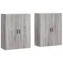 Armarios de pared 2 unidades gris Sonoma 69,5x34x90 cm de vidaXL, Aparadores - Ref: Foro24-3195641, Precio: 126,67 €, Descuen...