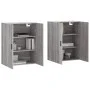 Armarios de pared 2 unidades gris Sonoma 69,5x34x90 cm de vidaXL, Aparadores - Ref: Foro24-3195641, Precio: 126,67 €, Descuen...