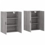 Armarios de pared 2 unidades gris Sonoma 69,5x34x90 cm de vidaXL, Aparadores - Ref: Foro24-3195641, Precio: 129,76 €, Descuen...