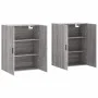 Armarios de pared 2 unidades gris Sonoma 69,5x34x90 cm de vidaXL, Aparadores - Ref: Foro24-3195641, Precio: 126,67 €, Descuen...