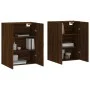 Wall cabinets 2 units oak brown 69.5x34x90 cm by vidaXL, Sideboards - Ref: Foro24-3195642, Price: 130,18 €, Discount: %
